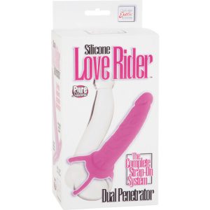 Calexotics Dual Penetrator Dildo met Ballenriem van siliconen roze Calexotics Dual Penetrator Dildo met Ballenriem van siliconen roze - Afbeelding 2