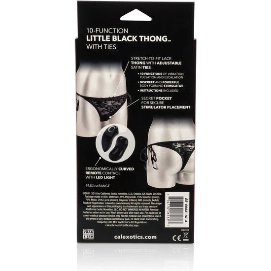 Calexotics 10-functies-tanga met vibratiebal, zwart