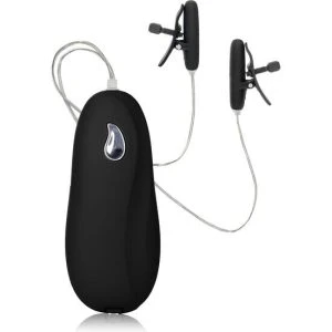 Calexotics Nipple Clamps with Vibration and Heat Black
