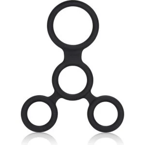 Calexotics Penis Ring Set with Erection Support, Three Elastic Rings