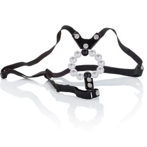Calexotics Lovers Tanga with Pleasure Beads Lay-On Vibrator