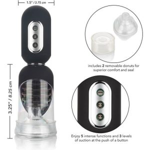 Calexotics Penispumpe Get Hard Head Pump Set mit Vibration und Saugfunktion – Bild 2