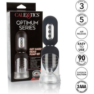 Calexotics Penispumpe Get Hard Head Pump Set mit Vibration und Saugfunktion – Bild 3