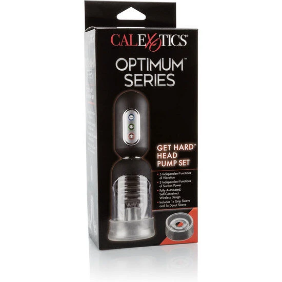 Calexotics Penispumpe Get Hard Head Pump Set mit Vibration und Saugfunktion