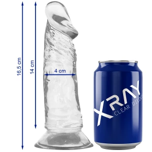X RAY Klare Jelly-Dildo met zuignap, transparant 16,5 cm x 4 cm