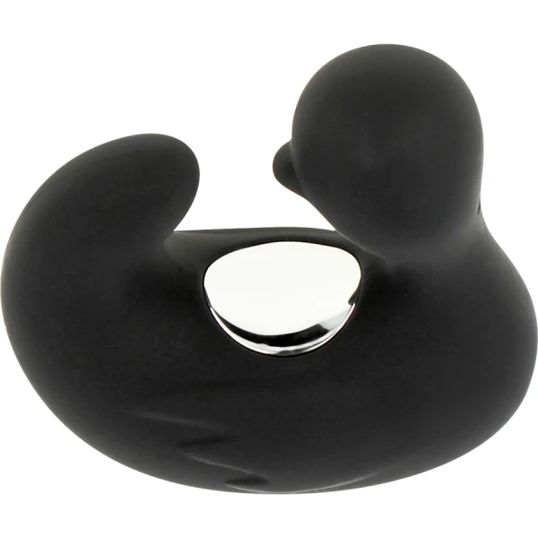 Black&silver Duckymania Finger-Vibrator aus Silikon, wiederaufladbar