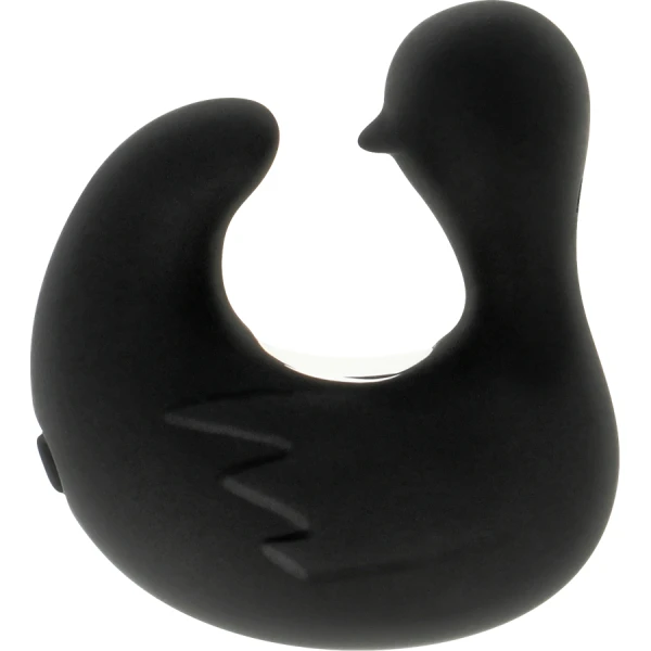 Black&silver Duckymania Finger-Vibrator aus Silikon, wiederaufladbar
