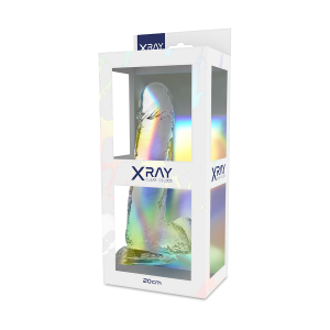X RAY Heldere Dildo met zuignap 20 cm 4,5 cm diameter X RAY Heldere Dildo met zuignap 20 cm 4,5 cm diameter - Afbeelding 2