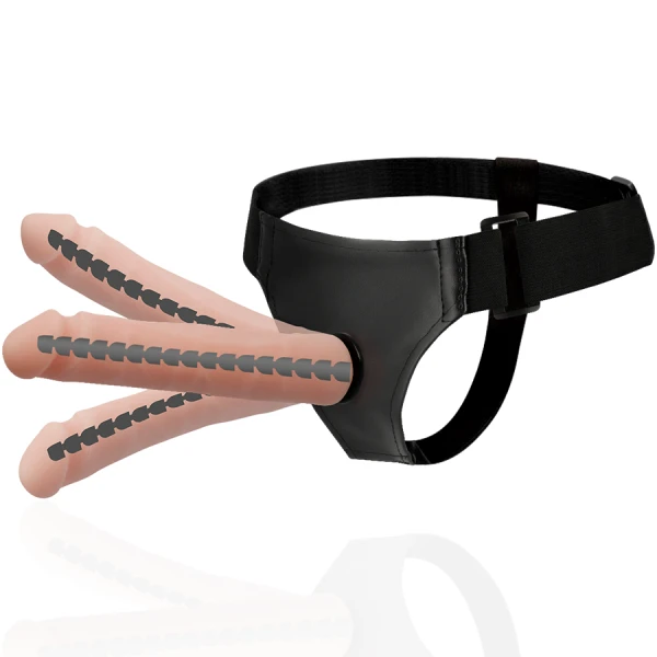 Harness Attraction Strap-On mit beweglich realistischem Penis Harness Attraction Strap-On mit beweglich realistischem Penis
