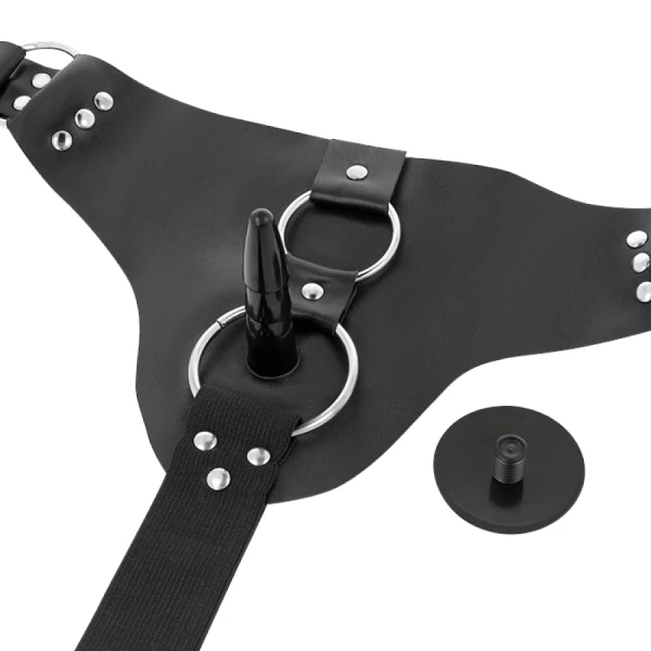 Harness Attraction Strap-On-Harnas met twee penissen Harness Attraction Strap-On-Harnas met twee penissen