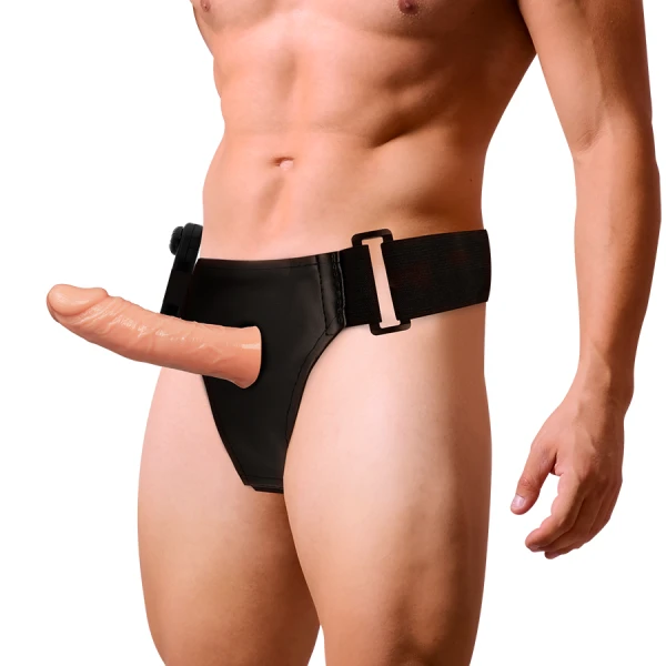 Harness Attraction Hohlgeschirr Benny mit Vibrator, 15 x 4,5 cm