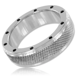 Metal Hard Penisring van staal voor penis en ballen 40 mm