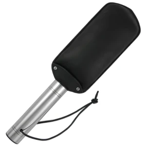 Metal Hard Paddel aus Originalleder und Edelstahl 45 cm