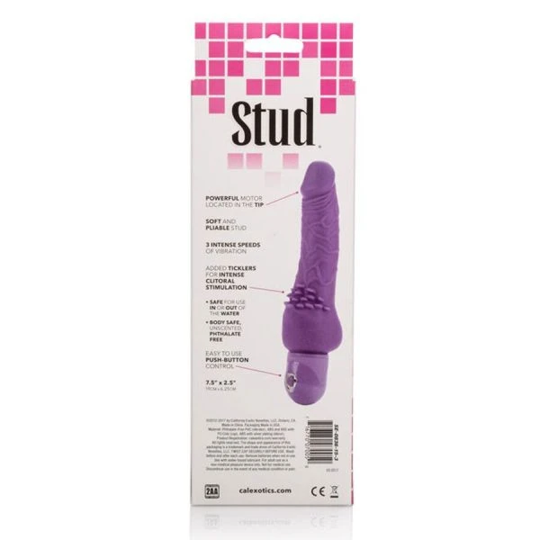 Calexotics Power Stud Cliterrific Lila Vibrator met Clitorisstimulatie