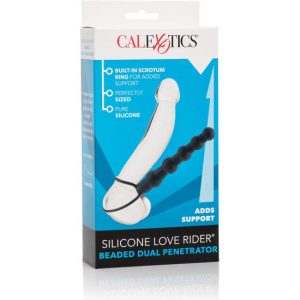 Calexotics siliconen dubbele penetrator met parelketting, 14,5 cm Calexotics siliconen dubbele penetrator met parelketting, 14,5 cm - Afbeelding 2