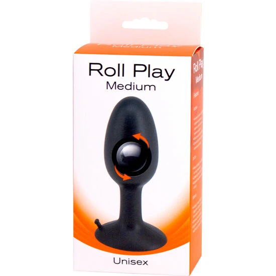 Seven Creations Roll Play Anaalplug met rollende bal, siliconen