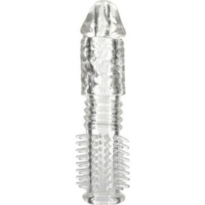 Seven Creations Structured Silicone Penis Sleeve with Extension