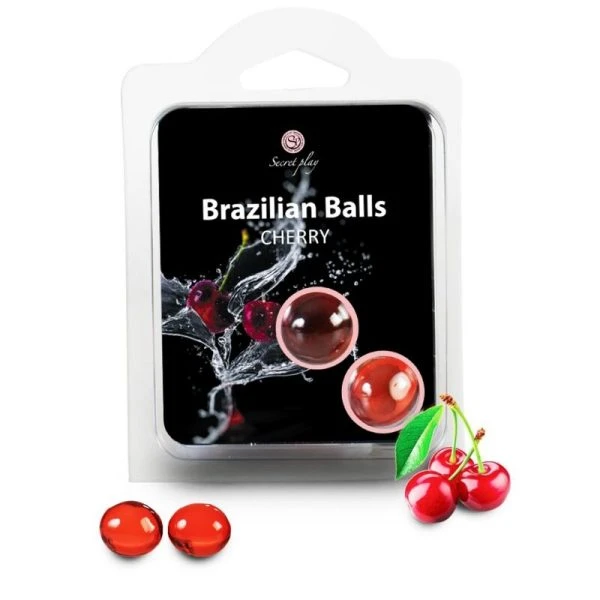 Secretplay Cosmetic Braziliaanse massageoliebollen Kers