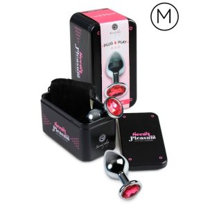 Secretplay Toys Anaalplug van aluminium Fuchsia 8 cm Secretplay Toys Anaalplug van aluminium Fuchsia 8 cm - Afbeelding 2