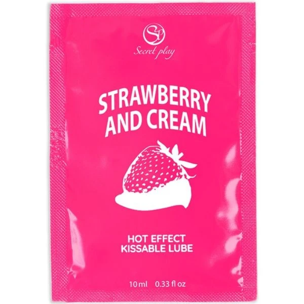 Secretplay Cosmetic Glijmiddel Aardbei & Crème 10 ml
