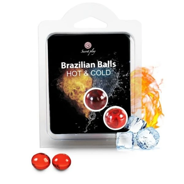 Secretplay Cosmetic Brazilian Balls Heat & Cold Effect Gleitmittel 2 Stück