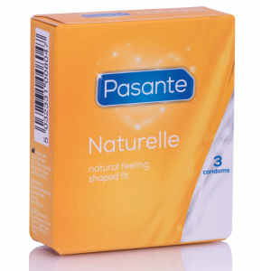 Pasante Naturelle Condooms 3-pack, 54 mm nominale breedte Pasante Naturelle Condooms 3-pack, 54 mm nominale breedte - Afbeelding 1