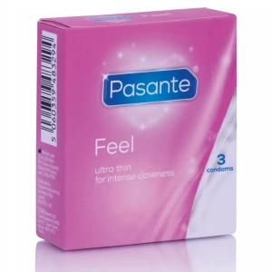 Pasante Condooms Sensitive Ultra Dun 3 stuks, 52 mm nominale breedte