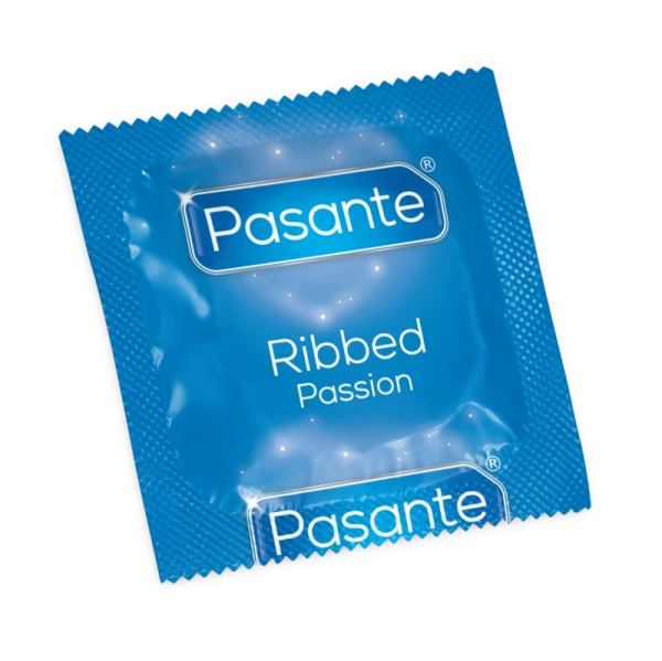 Pasante Gestippelde Condooms met Ribbelstructuur, 3 stuks Pasante Gestippelde Condooms met Ribbelstructuur, 3 stuks