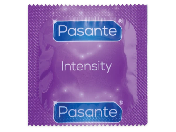 Pasante Condooms Ribs & Dots Intensity, 12 stuks, 52 mm nominale breedte Pasante Condooms Ribs & Dots Intensity, 12 stuks, 52 mm nominale breedte
