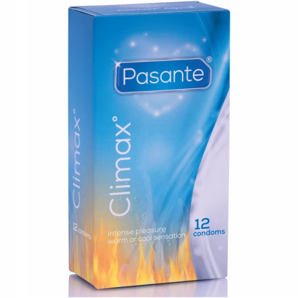 Pasante Climax Condooms met warmte- en koude-effect, 12 stuks