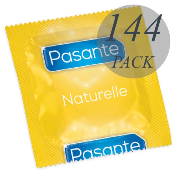 Pasante Naturelle Condooms 144 stuks, conisch, met zuignap Pasante Naturelle Condooms 144 stuks, conisch, met zuignap