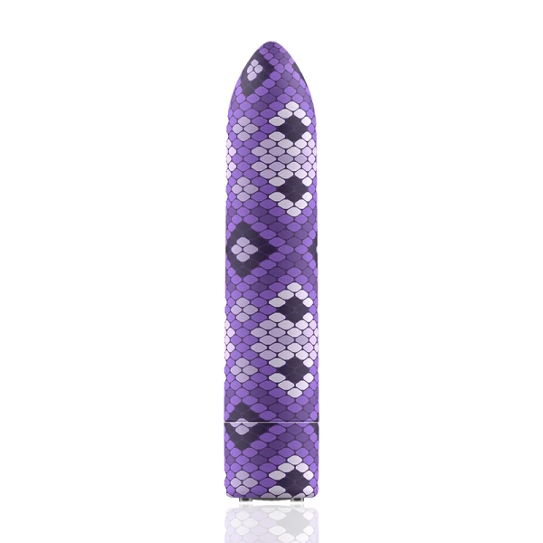 Custom Bullets oplaadbare mini-vibrator Snake Purple Magnetic 10V