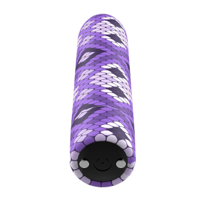 Custom Bullets oplaadbare mini-vibrator Snake Purple Magnetic 10V Custom Bullets oplaadbare mini-vibrator Snake Purple Magnetic 10V - Afbeelding 3