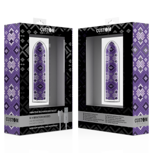 Custom Bullets oplaadbare mini-vibrator Snake Purple Magnetic 10V Custom Bullets oplaadbare mini-vibrator Snake Purple Magnetic 10V - Afbeelding 4