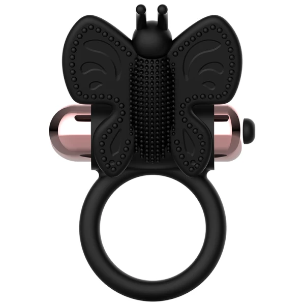 Coquette Toys Chic Desire Cock Ring with Butterfly Vibrator Black/Gold Coquette Toys Chic Desire Cock Ring with Butterfly Vibrator Black/Gold
