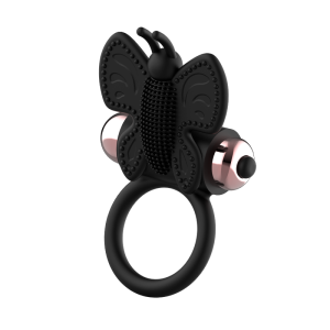 Coquette Toys Chic Desire Cock Ring with Butterfly Vibrator Black/Gold Coquette Toys Chic Desire Cock Ring with Butterfly Vibrator Black/Gold - Image 7