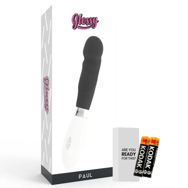 Glossy Paul Vibrator met realistische vorm en 10 standen, 12 cm Glossy Paul Vibrator met realistische vorm en 10 standen, 12 cm