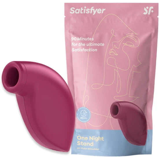 Satisfyer Air Pulse Auflegevibrator One Night Stand, beerenrot
