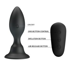 MR Play Anaalplug met trilling en afstandsbediening, siliconen, 108 mm MR Play Anaalplug met trilling en afstandsbediening, siliconen, 108 mm - Afbeelding 4