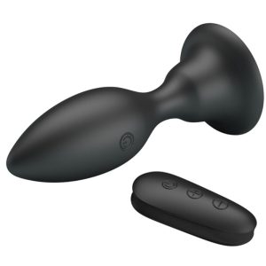 MR Play Anaalplug met trilling en afstandsbediening, siliconen, 108 mm MR Play Anaalplug met trilling en afstandsbediening, siliconen, 108 mm - Afbeelding 2
