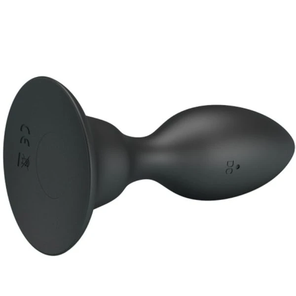 MR Play Anaalplug met trilling en afstandsbediening, siliconen, 108 mm