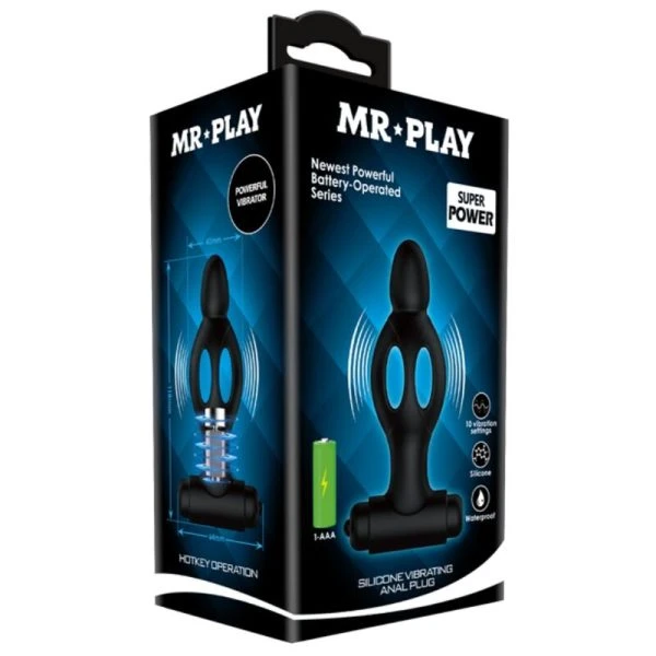 MR Play Silicone Anal Plug with Vibration, 11,8 cm MR Play Silicone Anal Plug with Vibration, 11,8 cm