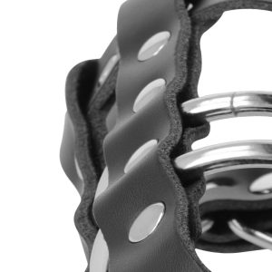 Darkness Bondage Kuisheidskooi van veganistisch leer met slot Darkness Bondage Kuisheidskooi van veganistisch leer met slot - Afbeelding 4