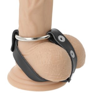 Darkness Bondage BDSM-Penis- en Balring van Metaal met Knopen, zwart Darkness Bondage BDSM-Penis- en Balring van Metaal met Knopen, zwart - Afbeelding 2