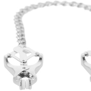 Darkness Bondage Nippelklemmen van metaal met ketting Darkness Bondage Nippelklemmen van metaal met ketting - Afbeelding 3