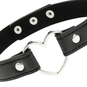 Coquette Accessories Vegan leren halsband met hart-hanger Coquette Accessories Vegan leren halsband met hart-hanger - Afbeelding 4