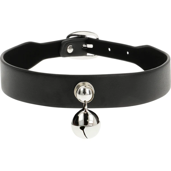 Coquette Accessories Fetish-halsband van veganistisch leer, verstelbaar 43 cm