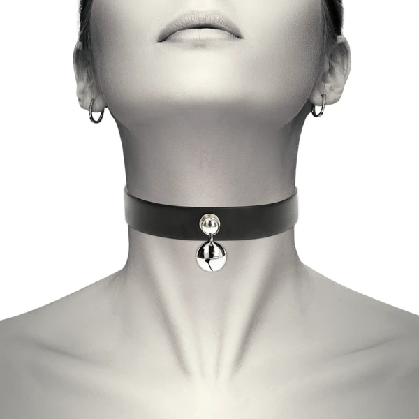 Coquette Accessories Fetish-halsband van veganistisch leer, verstelbaar 43 cm
