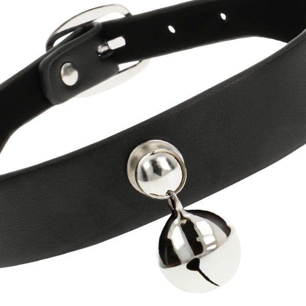 Coquette Accessories Fetish-halsband van veganistisch leer, verstelbaar 43 cm