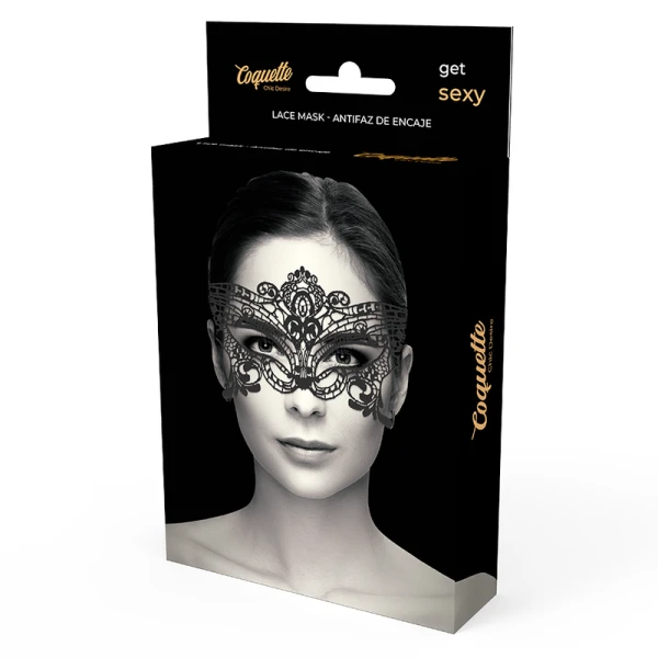 Coquette Accessories Kanten-oogmasker Chic Desire breed zwart